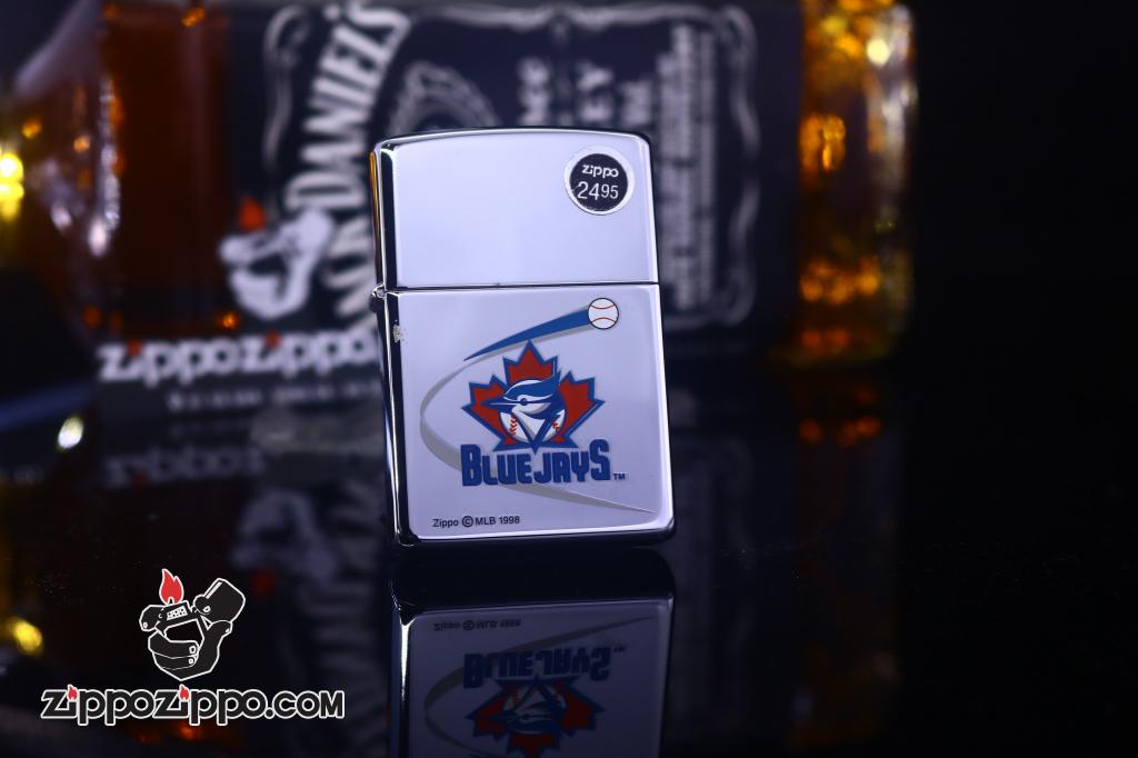 Zippo Cổ bạc bóng biểu tượng Bluejays 1998