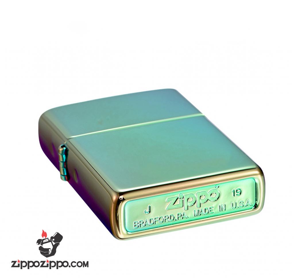 Bật Lửa Zippo Sơn Màu Xanh Lá Trà - SKU 49191 – Zippo High Polish Teal