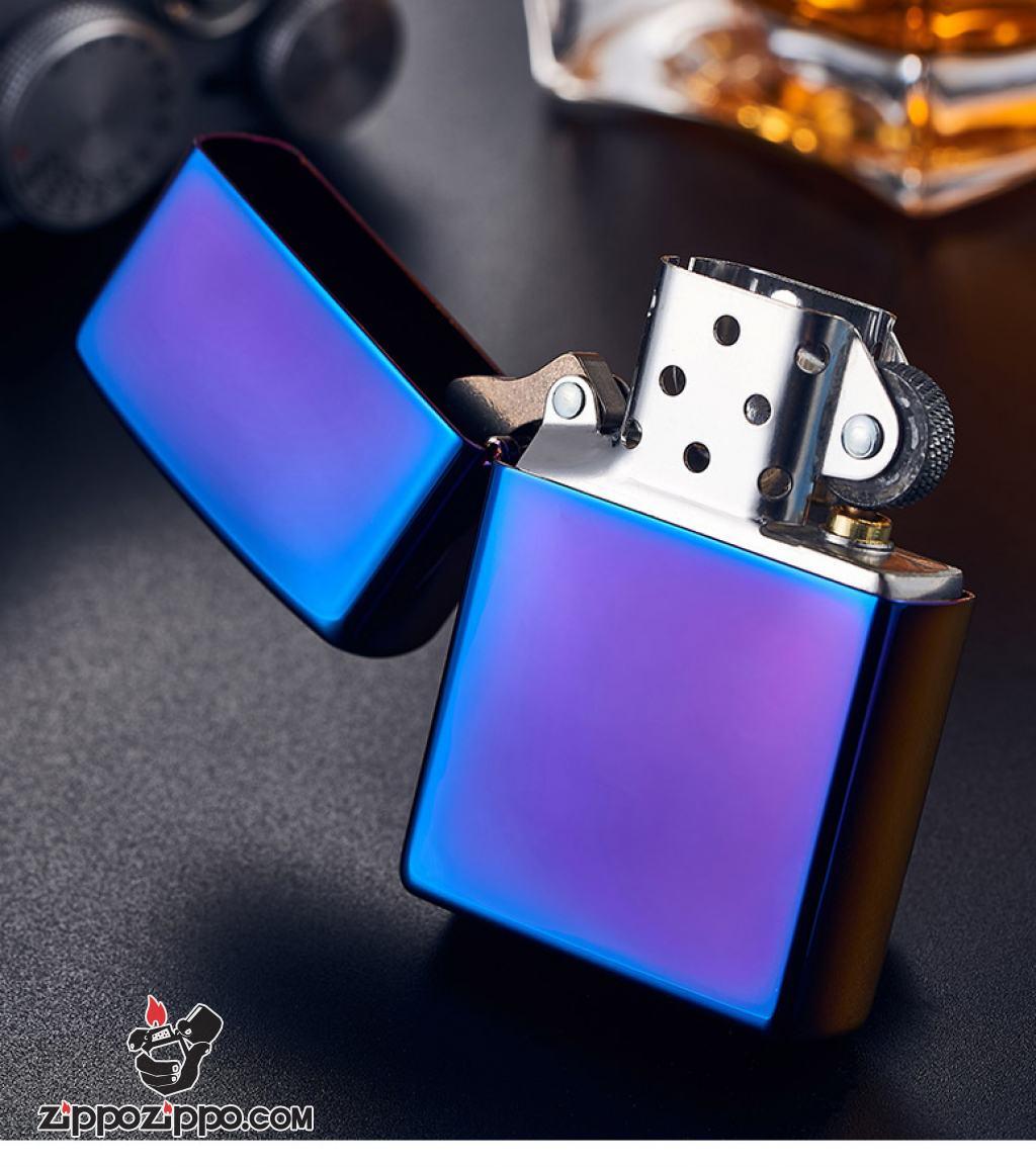 Bật Lửa Zippo Sơn Màu Xanh Ánh Tím - SKU 29899 – Zippo Regular High Polished Indigo