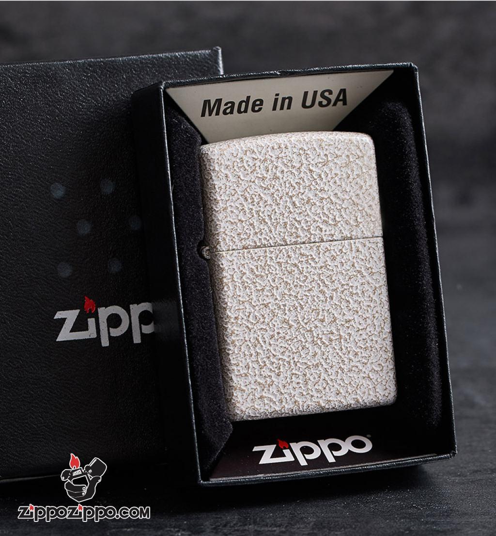 Bật Lửa Zippo Sơn Màu Trắng Ánh Kim - SKU 49181 – Zippo Mercury Glass