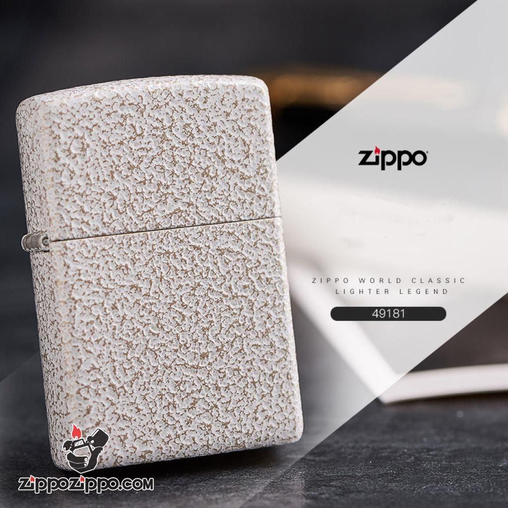 Bật Lửa Zippo Sơn Màu Trắng Ánh Kim - SKU 49181 – Zippo Mercury Glass