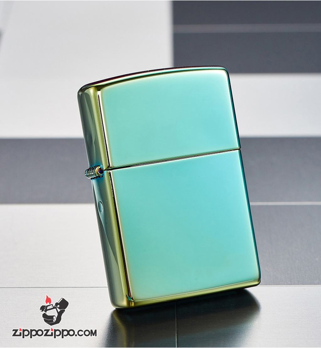 Bật Lửa Zippo Sơn Màu Xanh Lá Trà - SKU 49191 – Zippo High Polish Teal