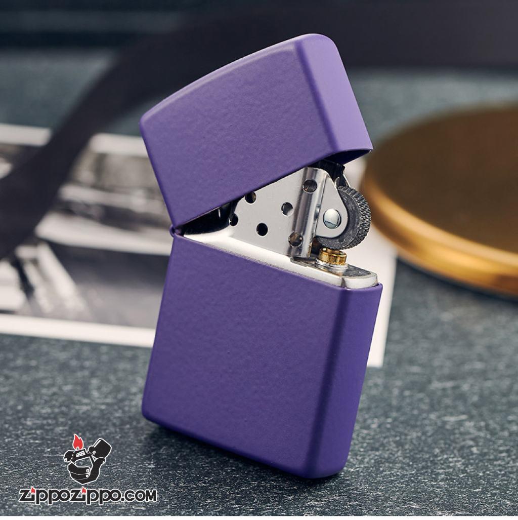 Bật Lửa Zippo Sơn Màu Tím - SKU 237 – Zippo Purple Matte