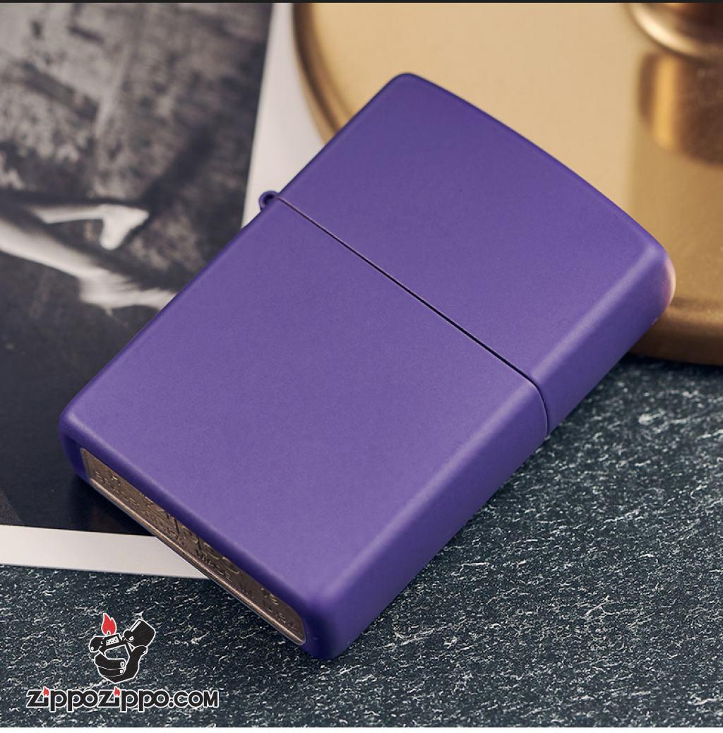 Bật Lửa Zippo Sơn Màu Tím - SKU 237 – Zippo Purple Matte