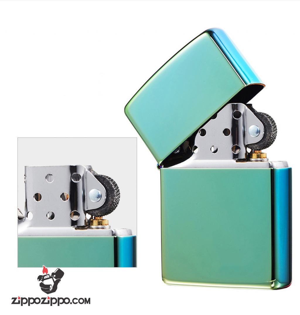 Bật Lửa Zippo Sơn Màu Xanh Lá Trà - SKU 49191 – Zippo High Polish Teal