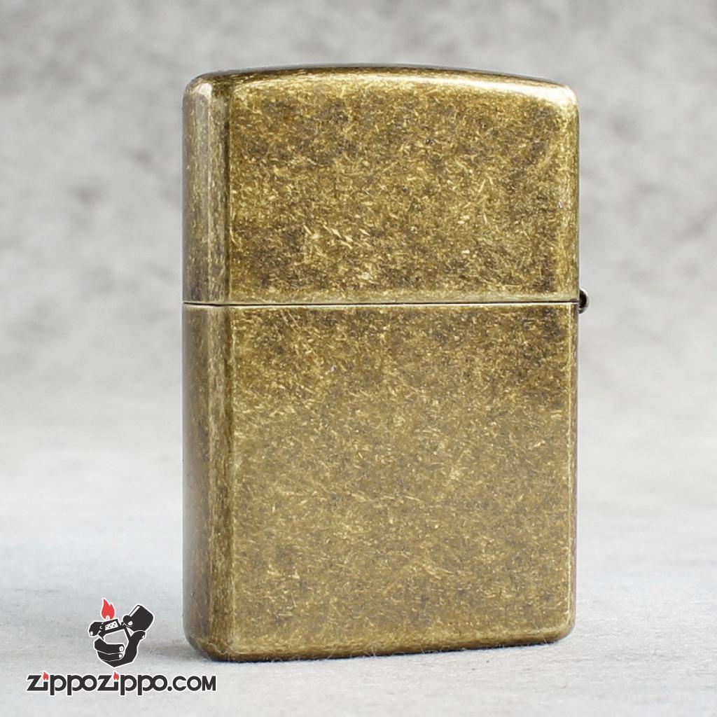 Bật Lửa Zippo Mạ Antique Brass Khắc Huy Hiệu Quân đội Hoa Kỳ U.S Air Force