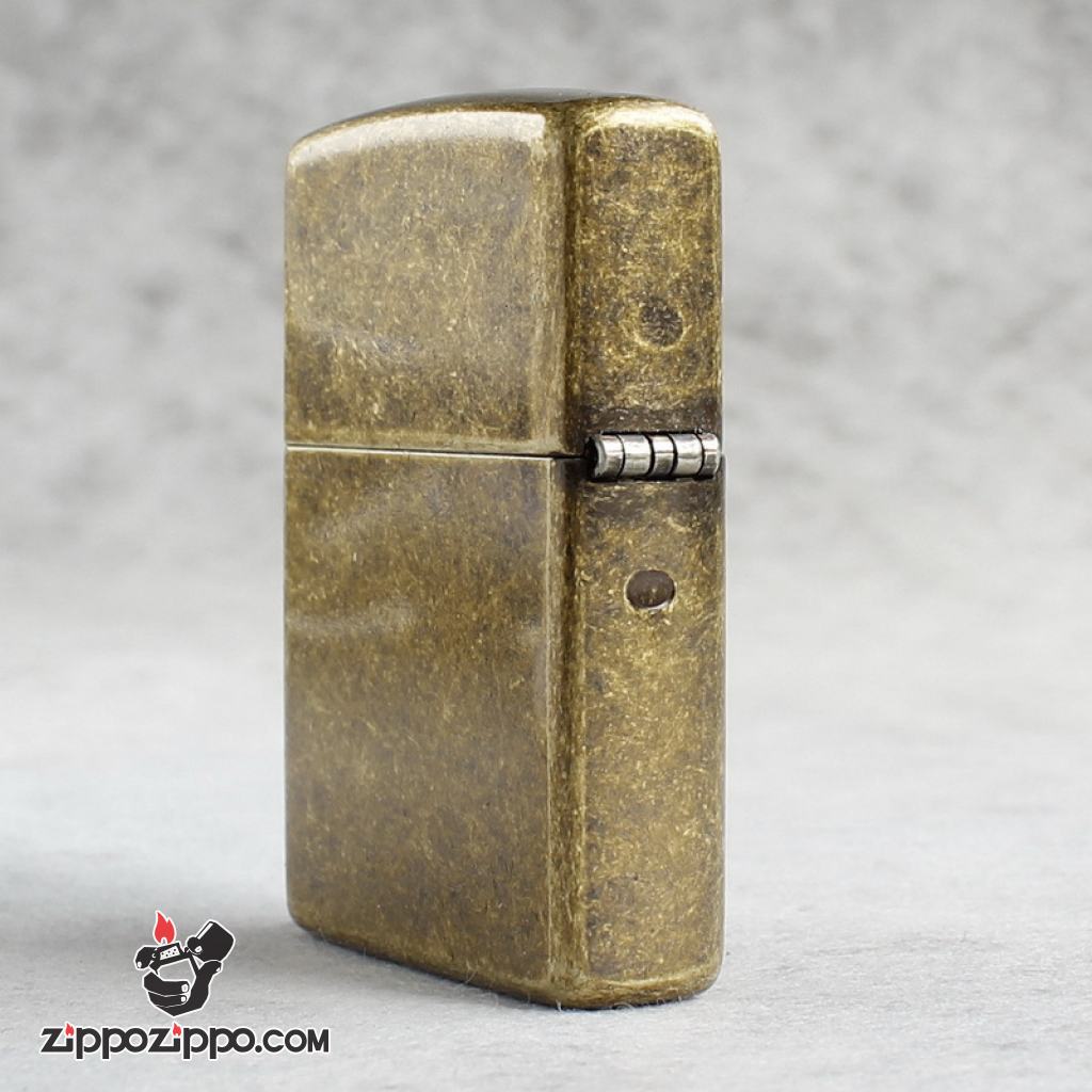 Bật Lửa Zippo Mạ Antique Brass Khắc Huy Hiệu Quân đội Hoa Kỳ U.S Air Force