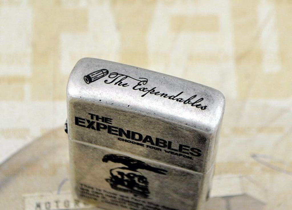 Bật lửa Zippo Chính Hãng The Expendables Mạ Antique Silver