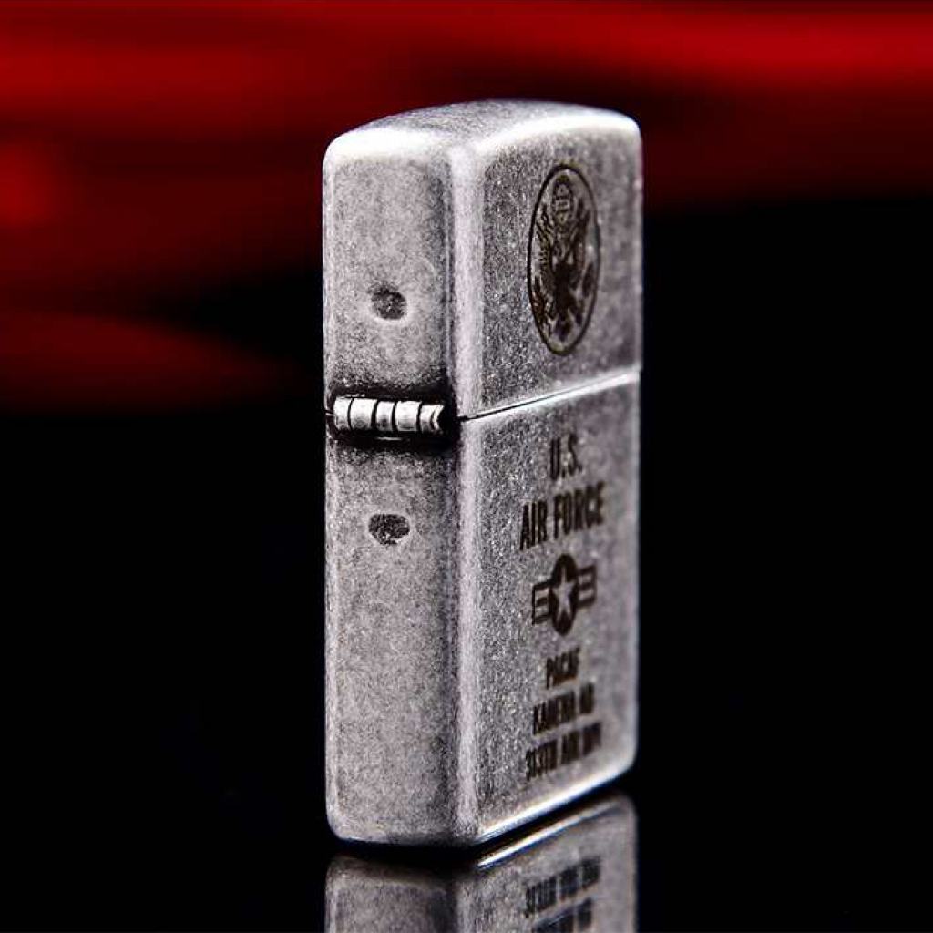 Bật Lửa Zippo Chính Hãng Khắc Quân Đội U.S AIR FORCE Mạ Antique Silver