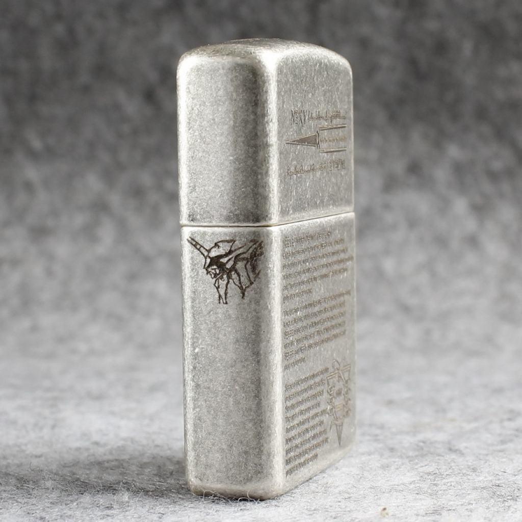 Bật lửa Zippo Chính Hãng Bức Thư Evangelion Mạ Antique Silver