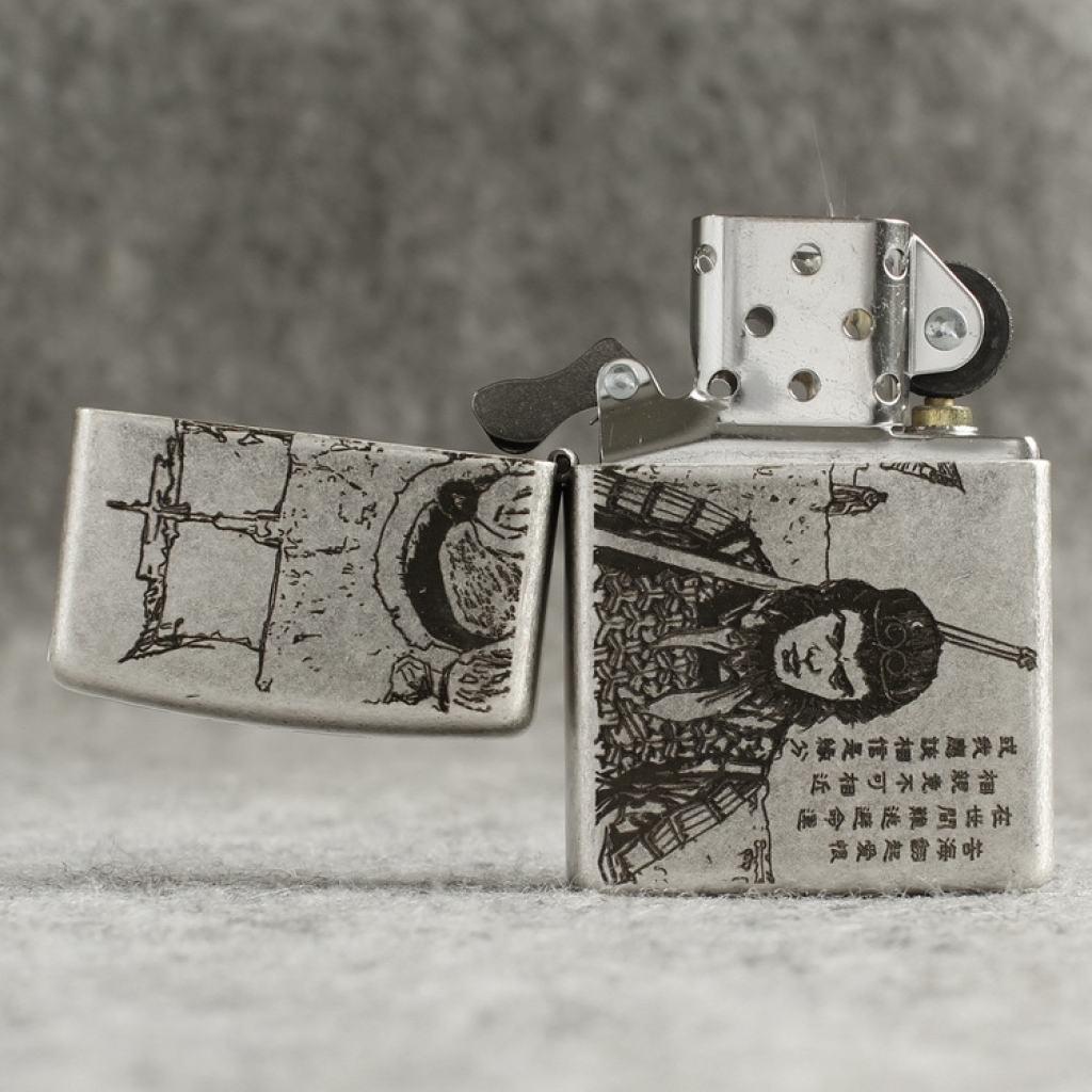 Bật Lửa Zippo Chính Hãng Khắc Tề Thiên Đại Thánh Mạ Antique Silver