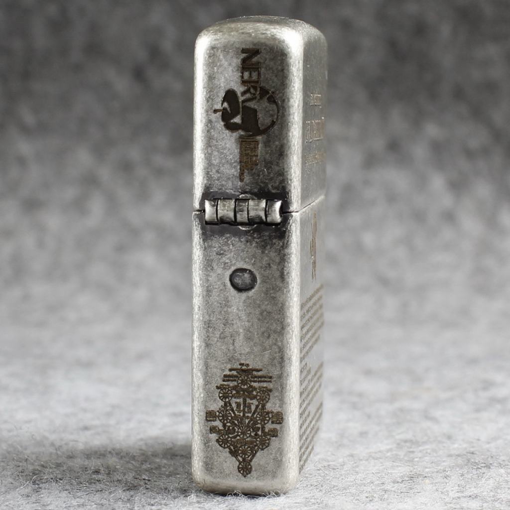 Bật lửa Zippo Chính Hãng Bức Thư Evangelion Mạ Antique Silver