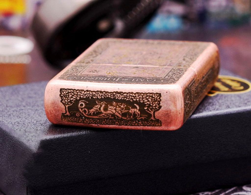 Bật Lửa Zippo Antique Copper Khắc Game Of Thrones