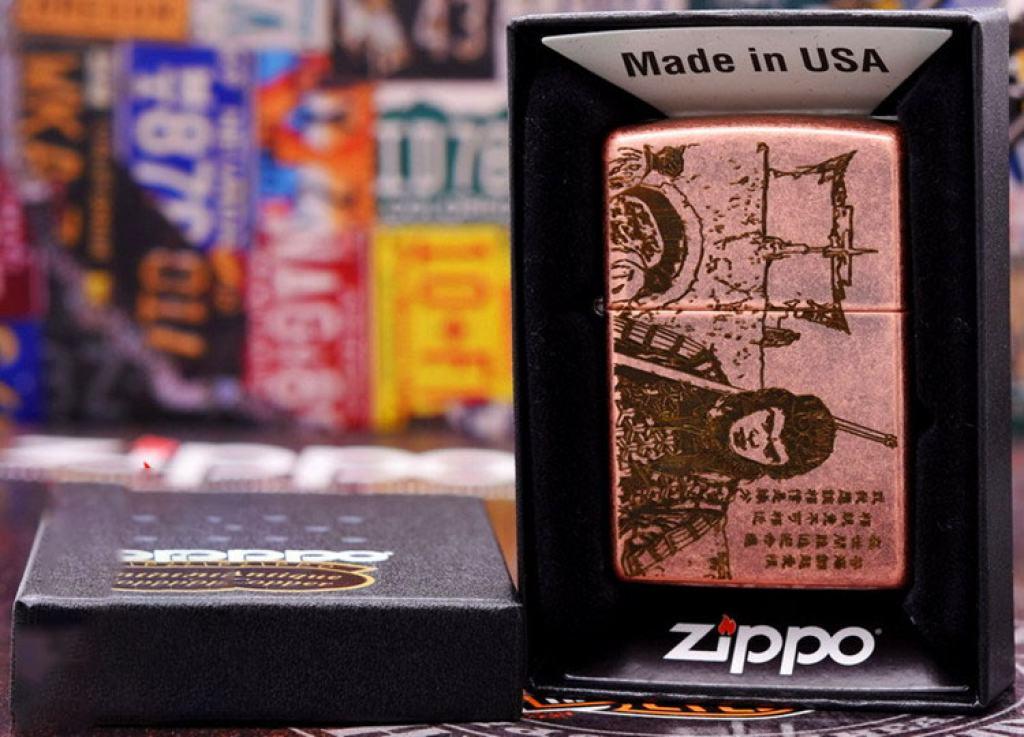 Bật Lửa Zippo Antique Copper Khắc Tôn Ngộ Không