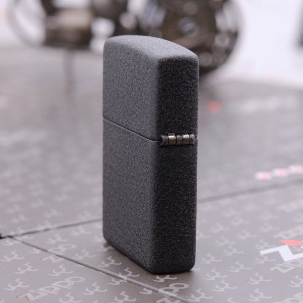 Bật Lửa Zippo Đen Nhám Khắc Vô Lăng Tàu Helm