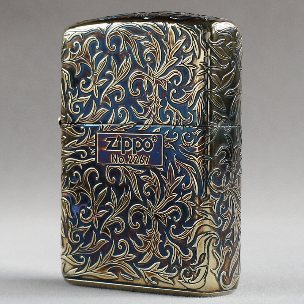 Bật lửa Zippo  trạm khắc nổi hoa văn Arabesque 5