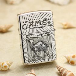 Bạc Nguyên Khối Cao Cấp Khắc King Size Camel Bản Vỏ Mỏng - Mã SP: ZPC3044