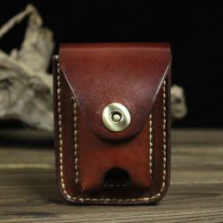 Bao da Handmade đựng zippo và nguyên bao - Mã SP: ZPC2654-B
