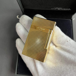 Bật Lửa S.T Dupont Le New Grand Dupont Yellow Gold Diamond Head Lighter C23009 - Mã SP: ZPC04024