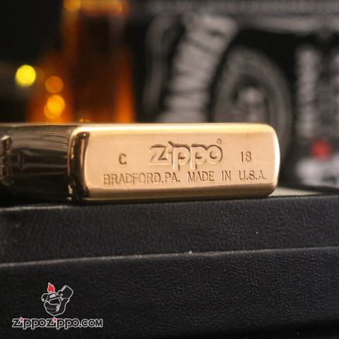 Bật Lửa Zippo 204 Đồng Khắc Thương Hiệu Bia Heineken