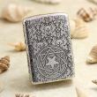 Bật Lửa Zippo Bạc Khối Cao Cấp Khắc Hình Lễ Quỷ Bản Vỏ Dầy Armor