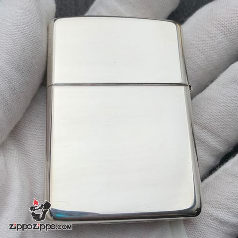 Bật Lửa Zippo Bạc Nguyên Khối Cao Cấp Khắc Best Wishes For You Vỏ Dầy Bản Armor