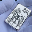 Bật Lửa Zippo Bạc Nguyên Khối Cao Cấp Khắc Mã Đáo Thành Công Armor Vỏ Dầy