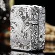 Bật Lửa Zippo Bạc Nguyên Khối Cao Cấp Khắc Rồng Quấn Quanh Phiên Bản 1941