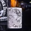 Bật Lửa Zippo Bạc Nguyên Khối Khắc Họa Tiết Rồng Nguyên Cuộn Phiên Bản Giới Hạn