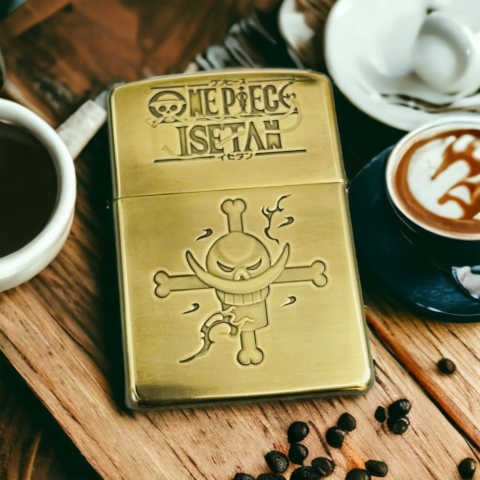 BẬT LỬA ZIPPO BẢN ĐỒNG DÀY KHẮC HÌNH 3D ONE PIECE