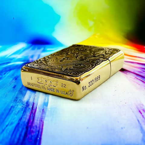 BẬT LỬA ZIPPO BẢN ĐỒNG TRƠN KHẮC HÌNH 3D RỒNG PHƯỢNG  PHIÊN BẢN 1 SIÊU NÉT