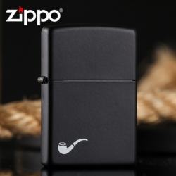 Bật Lửa Zippo Tẩu Sơn Tĩnh Điện Màu Đen - SKU 218PL – Zippo Black Matte Pipe - Mã SP: ZPC0651