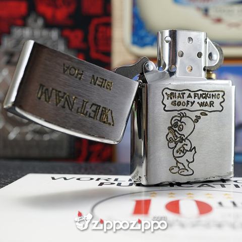 Bật lửa zippo chiến tranh việt nam đời sô  (Biên Hòa)