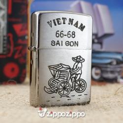 Bật lửa zippo chiến tranh việt nam đời sô ( Sài Gòn) - Mã SP: ZPC1502