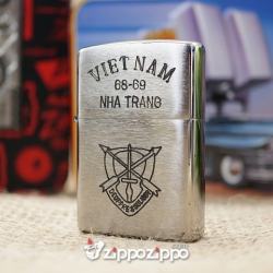 Bật lửa zippo chiến tranh việt nam đời số ( VIETNAM-NHA TRANG 68-69 ) - Mã SP: ZPC1527
