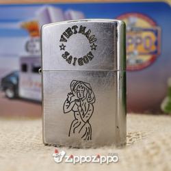 Bật lửa zippo chiến tranh việt nam đời sô ( VIETNAM-SAIGON) - Mã SP: ZPC1499