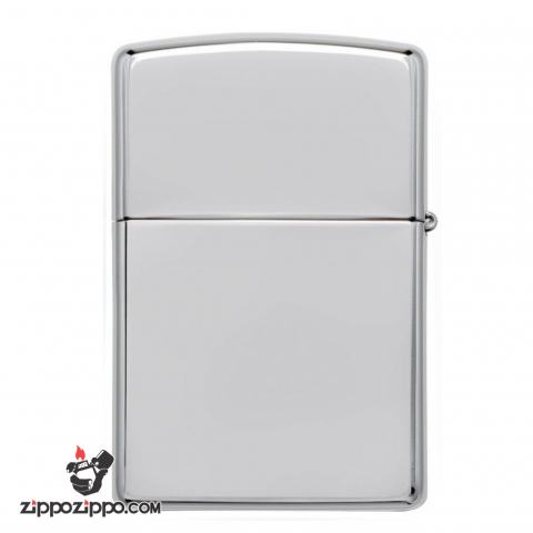 Bật Lửa Zippo Vỏ Dày Đồng Mạ Chrome Trơn Bóng - SKU 167 – Zippo Armor High Polished Chrome