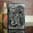 Bật lửa Zippo chính hãng Animal brave phiên bản màu xám