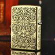 Bật lửa Zippo chính hãng đồng khắc hoa văn đối xứng