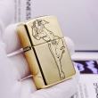 Bật lửa Zippo chính hãng đồng khối khắc cô gái biêu tượng zippo bản amor