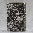 Bật lửa Zippo Chính Hãng Hoa Mẫu Đơn Mạ Antique Silver