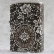 Bật lửa Zippo Chính Hãng Hoa Mẫu Đơn Mạ Antique Silver