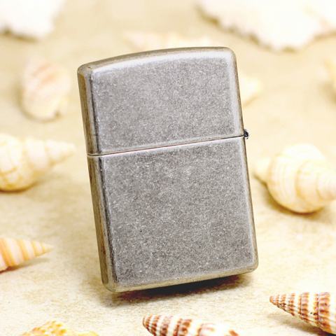 Bật Lửa Zippo Chính Hãng Khắc Cây Tre Mạ Antique Silver