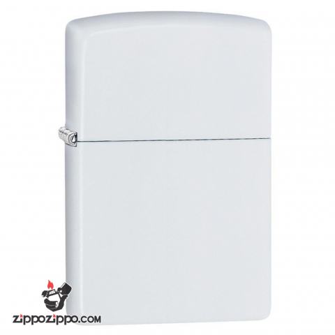 Bật Lửa Zippo Sơn Màu Trắng - SKU 214 – Zippo White Matte