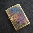 Bật Lửa Zippo Chính Hãng Màu Vàng Đốt Bản Giới Hạn Hoa Văn Arabesque 2 Mặt