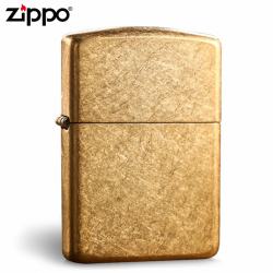 Bật Lửa Zippo Đồng Thau Vỏ Dày Xước Bụi - SKU 28496 – Zippo Armor Tumbled Brass - Mã SP: ZPC0205