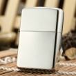 Zippo 15 - Bật lửa zippo chính hãng nguyên khối bạc trơn bóng