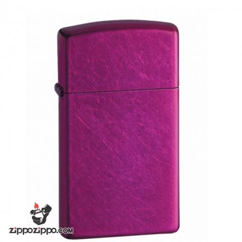 Bật Lửa Zippo Bản Nhỏ Sơn Màu Hồng Cánh Sen - SKU 24320 – Zippo Slim Candy Raspberry