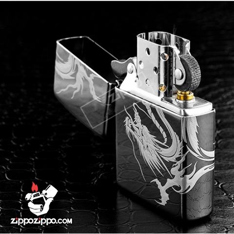 Bật lửa Zippo chính hãng rồng cách điệu quấn xung quanh