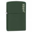 Bật Lửa Zippo Sơn Màu Xanh Quân Đội - Logo Zippo SKU 221ZL – Zippo Green Matte With Zippo Logo